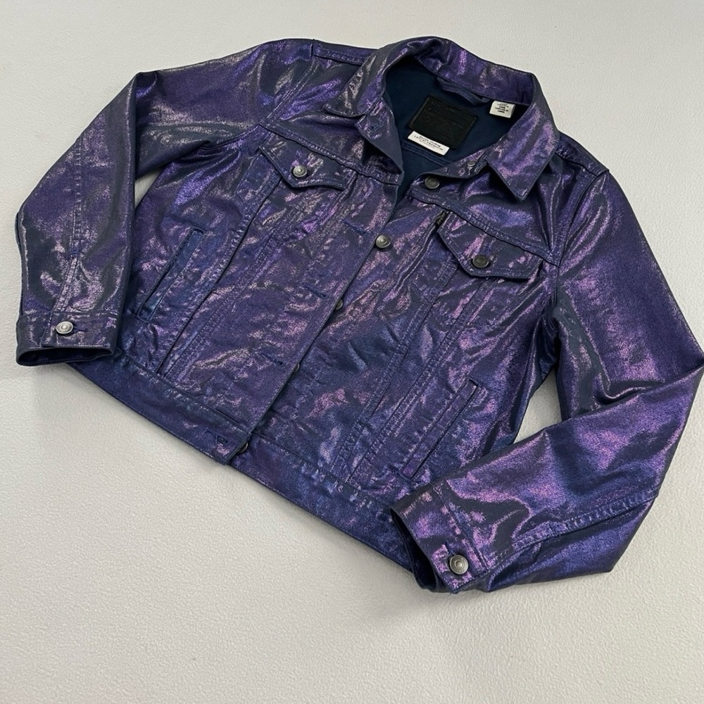 Levi’s candy coated trucker denim jacket.